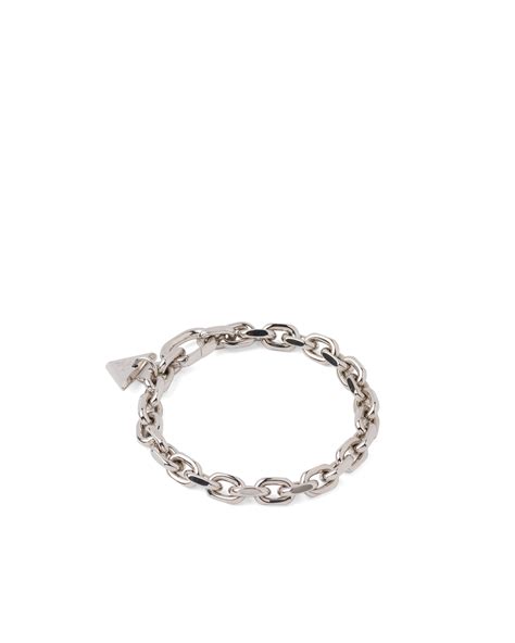 prada silver bracelet|Prada chain men.